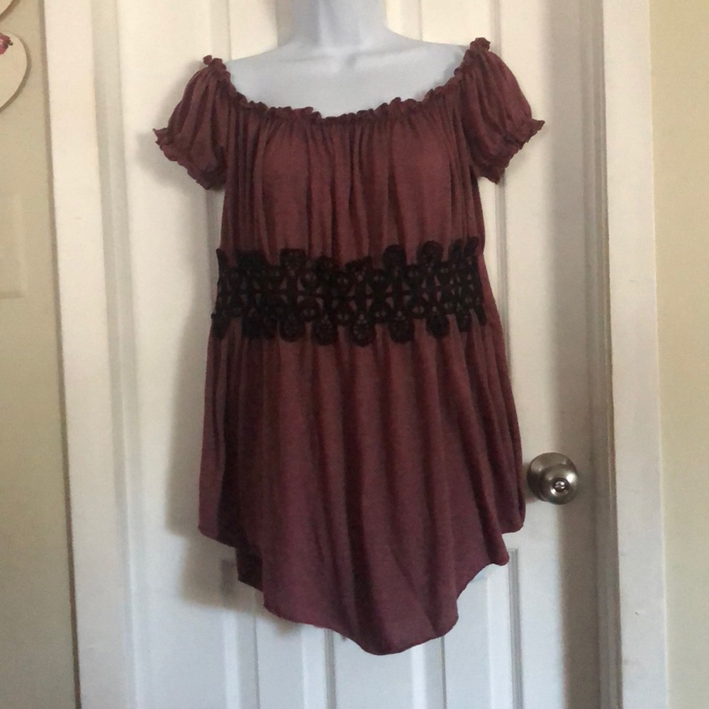 Rose gal Short sleeve shirt